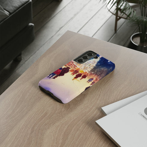 A Christmas Market in Denver Colorado - Impact Resistant Phone Case